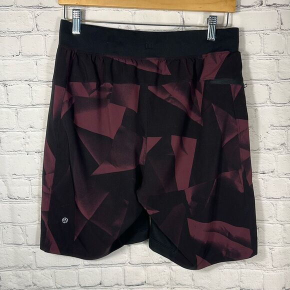 Lululemon THE Linerless Shorts Medium Black Gym Shorts Pockets drawstring - Picture 5 of 9